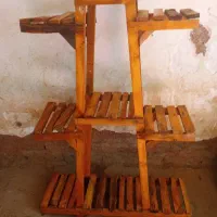 پایه گل چوبی