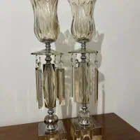 یک جفت شمعدان لاله