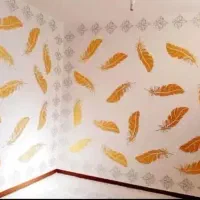 طرح کاغذ دیواری نقاشی ساختمان|خدمات پیشه و مهارت|اندیمشک, |دیوار