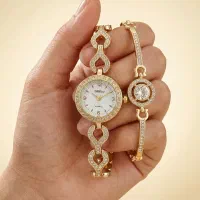 ست ساعت و دستبند زنانه