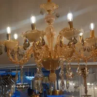 دو عدد لوستر کریستالی