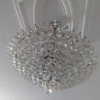 لوستر ۲۲ شاخه گوی کریستال دار
