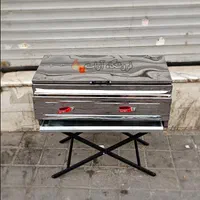 کباب پز گازی چدنی + چلو پز در دار استیل باربیکیو|اجاق گاز و لوازم برقی پخت‌وپز|تهران, بازار|دیوار
