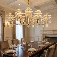 لوستر مینیمال و نئوکلاسیک لاینر دوبلکس خطی سقفی