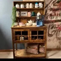 کافی بار چوبی همه چیز چوبی در کارگاه ما تولید میشه|بوفه، ویترین، کنسول|خرمشهر, |دیوار