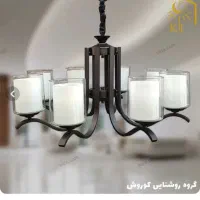 لوستر مشکی شش شاخه