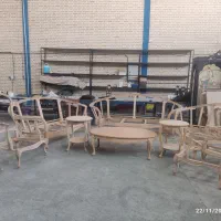 سه دست کلاف خام مبلمان9نفره لورنزو