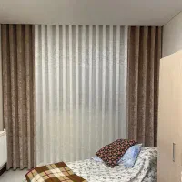 پرده ارزان پانچ مخمل پتینه کرپ پتینه ترک ضخیم