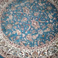 فرش گردفیروزه ای درحدنومناسب برای چهیزیه