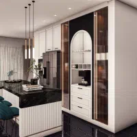 طراح داخلی. کابینت ،کمد