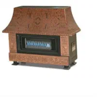 بخاری گازی طرح شومینه