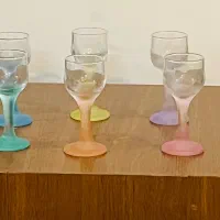 جام پایه رنگی کوچک