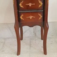 میز تلفن چوبی