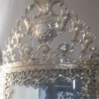گنجه برنج اصل به ضمانت و سماور برنج ابکاری طلا|صنایع دستی و سایر لوازم تزئینی|قائن, |دیوار