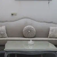 مبلمان ۷نفره چوب راش. پارچه نانو. کار تهران.|مبلمان خانگی و میز عسلی|مشهد, جاهد شهر|دیوار
