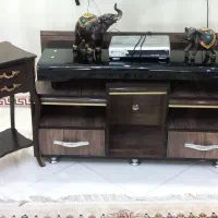 میز تلویزیون +میز تلفن کلاسیک  مجسمه فیل  دستگاه