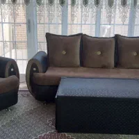 مبل ۸ نفره راحتی جنس درجه یک پاچه ها سالم|مبلمان خانگی و میز عسلی|طرقبه, |دیوار