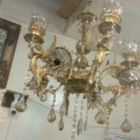 انواع لوستر و وسایل برنزی|لوستر و چراغ آویز|خمین, |دیوار