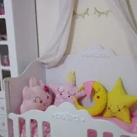 سرویس خواب کودک تخت و کمد ویترین میز آرایش کنسول