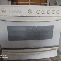 اجاق گاز فر دار ۵ شعله استیل مارک تکنوگاز