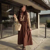 دامن کلاسیک باکمربند