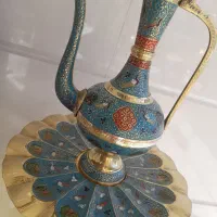 آفتابه لگن برنزسنگین هندی|کلکسیون اشیاء عتیقه|ارومیه, |دیوار