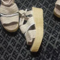 صندل مکرومه پاشنه دار