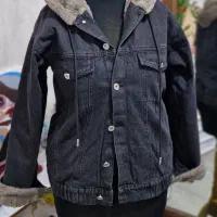 ژاکت زنانه جین زغالی