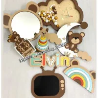 وسایل اسباب بازی کودک اتاق چوبی اکسسوری سیسمونی