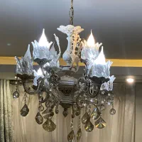 لوستر برنجی ۸ شعله