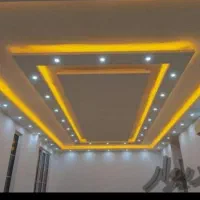 گچکاری گچ کاری ابزار نور مخفی طرح فوم لکه گیری