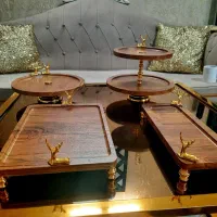 سرویس پذیرایی چوبی کاملا نو و سالم