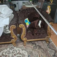 مبل راحتی ۷ نفره با جلومبلی|مبلمان خانگی و میز عسلی|فردیس, شهرک ناز|دیوار