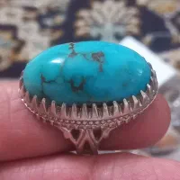 انگشتر فیروزه نیشابوری  عقیق یمنی و درنجف