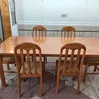 میز غدا خوری  6 نفره چوب  راش|میز و صندلی غذاخوری|شوش, |دیوار