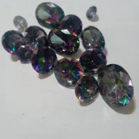 نگین توپاز هفت رنگ تایلندی|جواهرات|سنندج, |دیوار