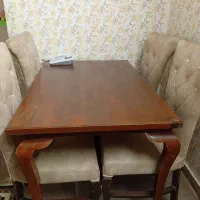 میز غذا خوری چهار نفره همراه چهار صندلی|میز و صندلی غذاخوری|قرچک, باقرآباد|دیوار