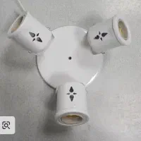 سرپیچ و پایه لامپ سه شعله (سقفی) ۴ عدد