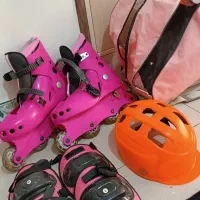 اسکیت دخترانه به همراه همه لوازم