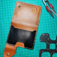 جا کارتی دست دوز با چرم طبیعی|کیف، کفش، کمربند|رفسنجان, |دیوار