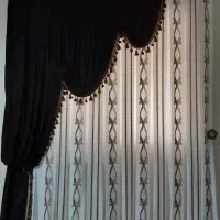 دو عدد پرده تور با  دوعدد والان مخمل شیک مجزا|پرده، رانر، رومیزی|رشت, پل تالشان|دیوار