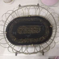 ظرف میوه خوری پایه دار دست ساز عتیقه