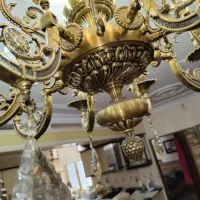 دو عدد لوستر برنز یا برنج برند انصاری|لوستر و چراغ آویز|تهران, هفت حوض|دیوار