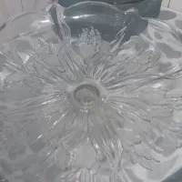 ظرف شیشه ای وجا میوه ای بزرگ