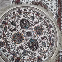 فرش آشپزخانه دایره افشان کرم۱۰۰۰ شانه ۱×۱ سایز|فرش|تبریز, |دیوار