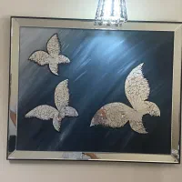 تابلو آینه ای طرح پروانه ۹۰*۱۱۰|تابلو، نقاشی، عکس|تهران, فردوس|دیوار