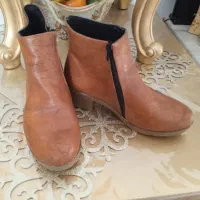 نیم بوت مدل چرمی