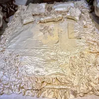 روتختی‌ساتن‌نو‌جهیزیه‌ای خارجی،مرواریدوگلدوزی شده