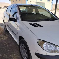 پژو 206 sd سفید بدون رنگ V8