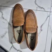 کفش چرم قهوه ای سایز ۴۲